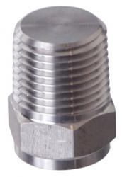 Stainless plug - 1/2 in. MPT Plug - Solid
